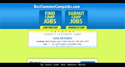 Desktop Screenshot of bestsummercampjobs.com