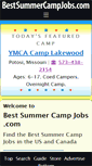 Mobile Screenshot of bestsummercampjobs.com